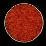 Wild Alaskan Keta Salmon Roe – large, vibrant orange pearls with a fresh, briny flavor. Premium sushi-grade roe, perfect for sushi, seafood dishes, and gourmet appetizers.
